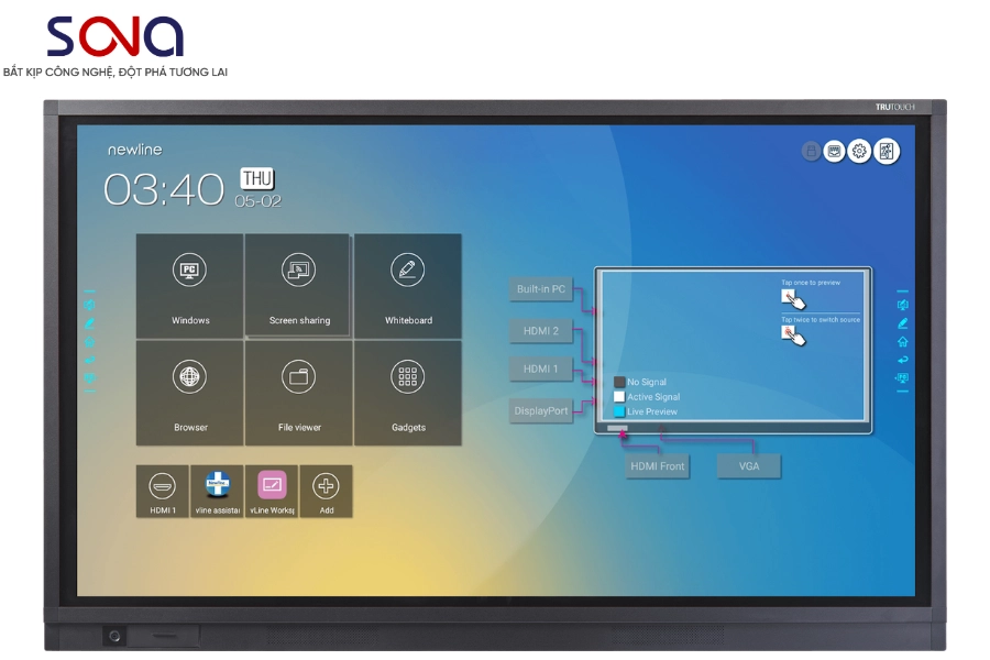 màn hình tương tác Newline