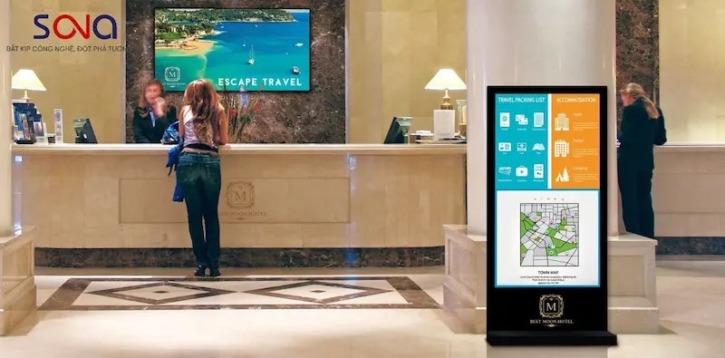 ứng dụng màn hình trong khách sạn 4 sao