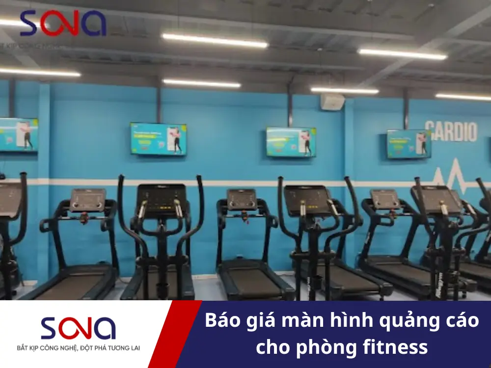 Báo giá màn hình quảng cáo cho phòng fitness | Giá rẻ chính hãng