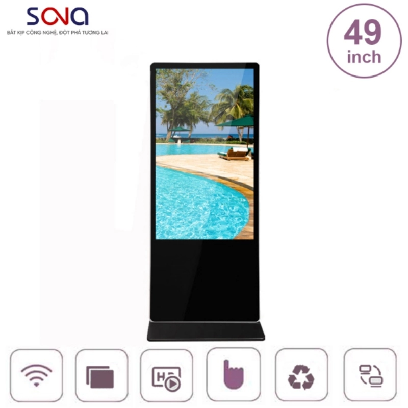 màn hình quảng cáo sàn chứng khoán 49 inch