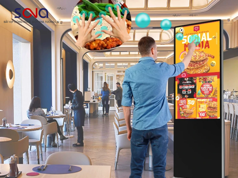 Màn hình quảng cáo LCD chân đứng và chân quỳ