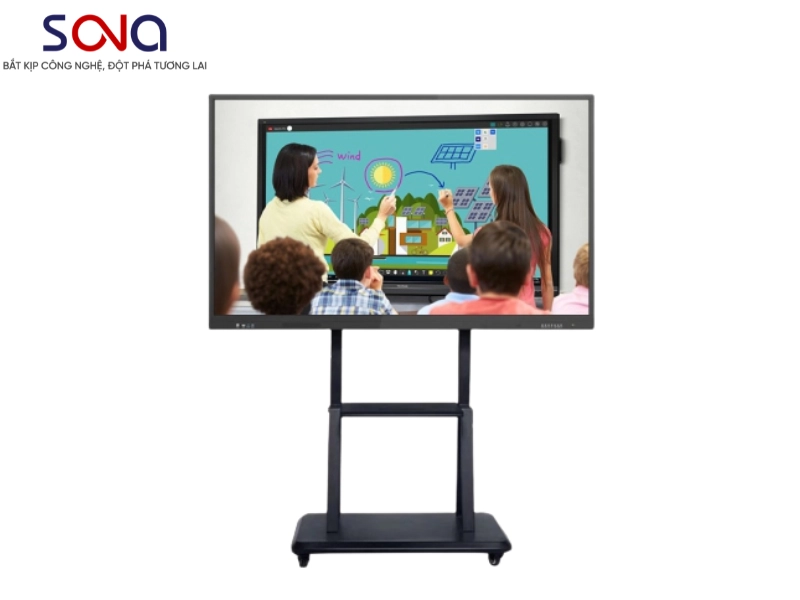 Màn hình tương tác cửa hàng mỹ phẩm 86 inch
