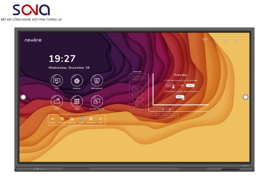 màn hình tương tác thông minh Newline