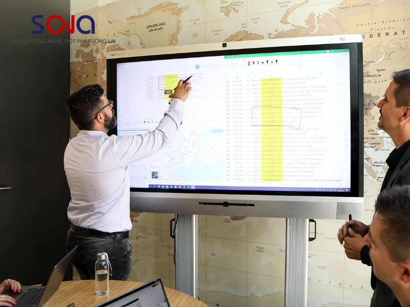 màn hình tương tác đào tạo tin học