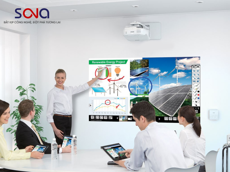 Sử dụng thiết bị chiếu tương tác (Interactive Projector)