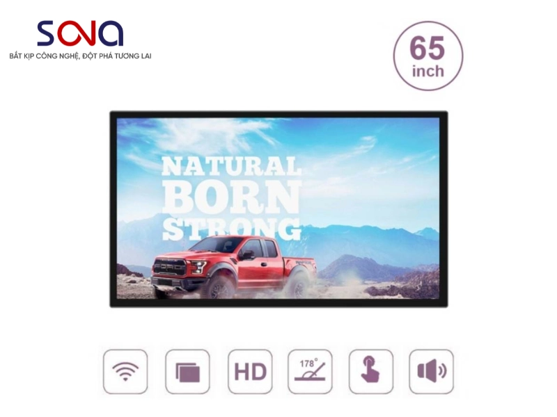 màn hình quảng cáo cửa hàng tiện lợi