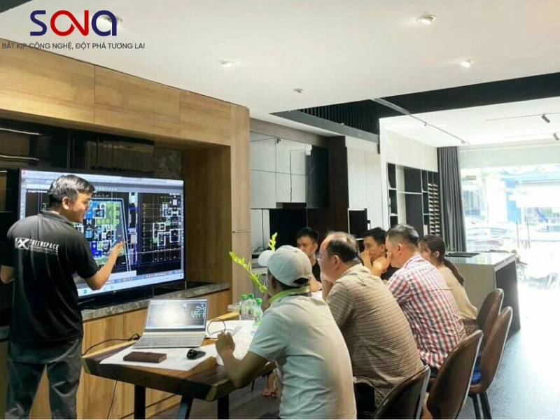 màn hình tương tác công ty kiến trúc giá tốt