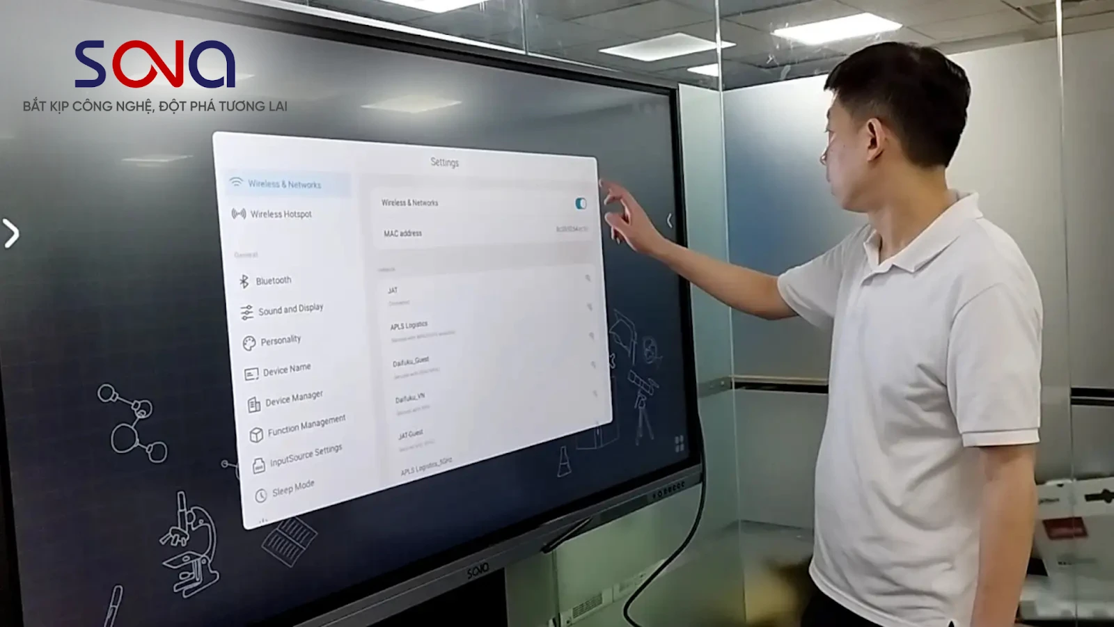 màn hình quảng cáo cho hội nghị