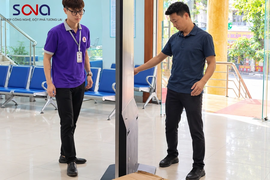 lắp màn hình quảng cáo chân đứng 55 inch lắp màn hình quảng cáo chân đứng 55 inch