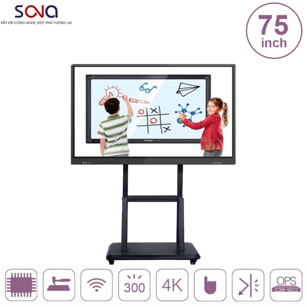Màn hình tương tác kích thước trung bình (75 - 86 inch)