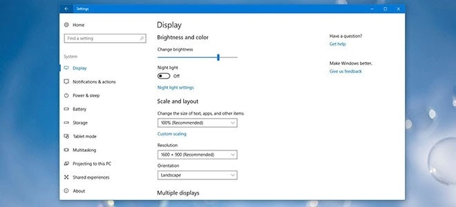 chỉnh tỉ lệ màn hình win 7