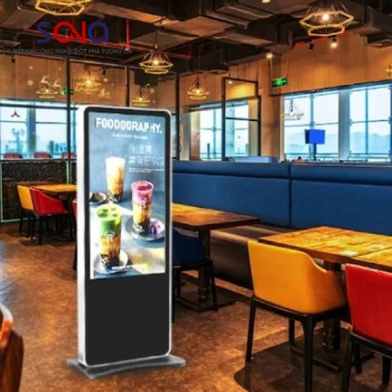 chi phí màn hình quảng cáo nhà hàng sẽ phụ thuộc vào kích thước, công nghệ được trang bị