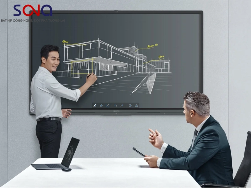 màn hình tương tác công ty kiến trúc