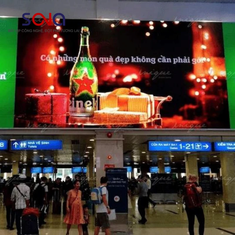 Báo giá màn hình quảng cáo cho sân bay