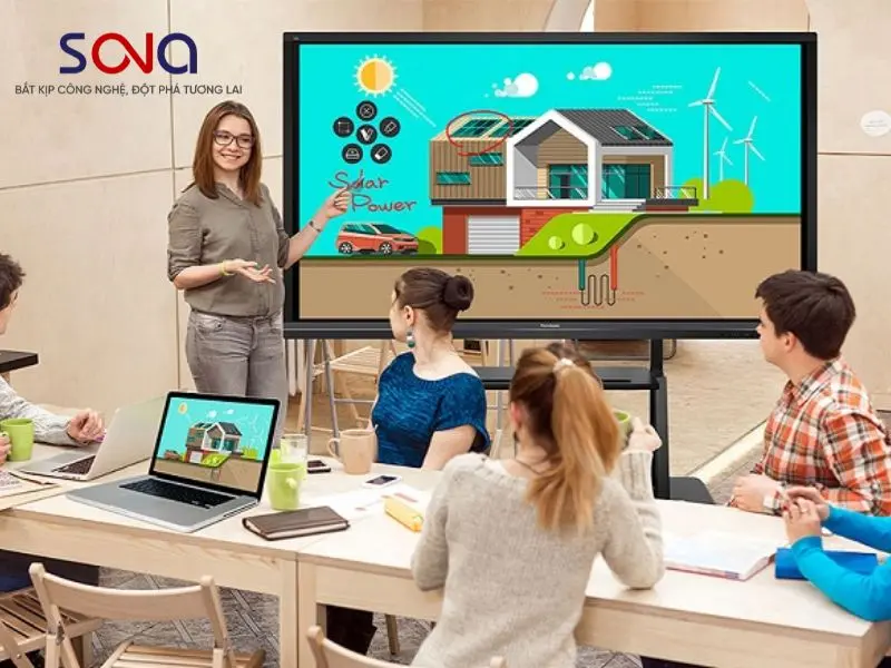 Ứng dụng đột phá của màn hình tương tác 110 inch