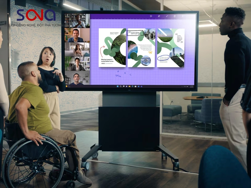 Dòng sản phẩm Dell 75 4K Interactive Touch Monitor của Dell
