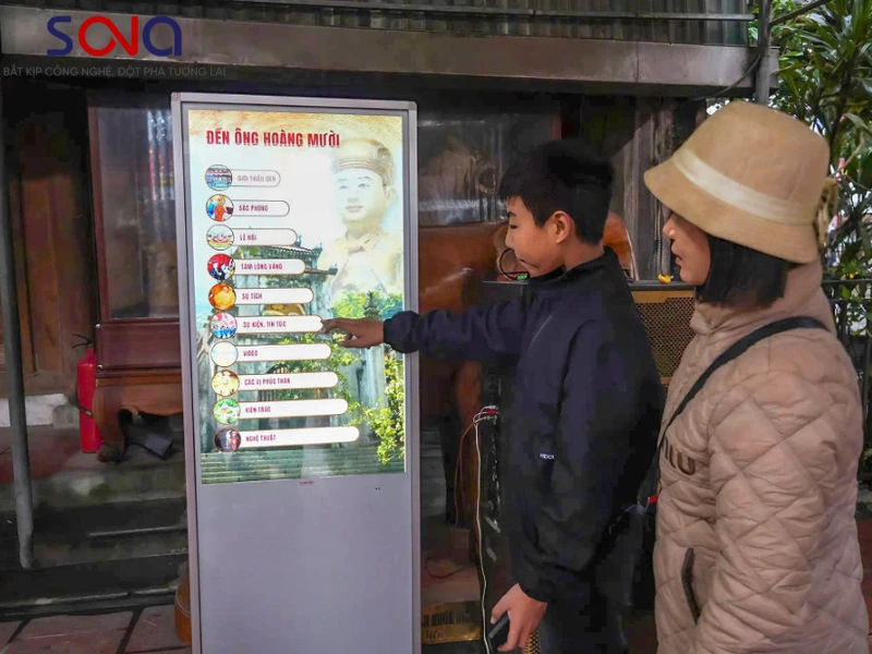 màn hình tương tác khu du lịch