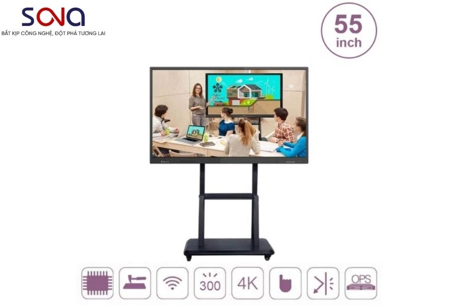 lắp đặt màn hình tương tác cho công ty Á Châu