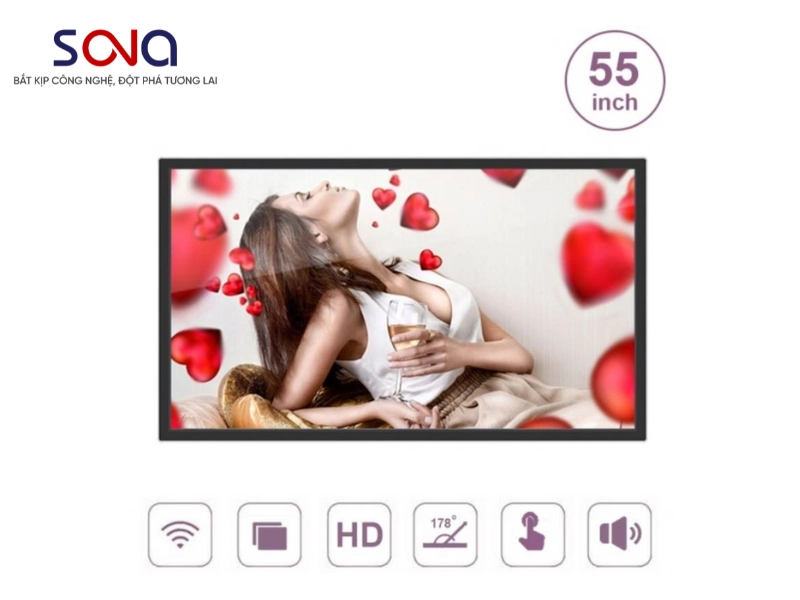 màn hình quảng cáo cửa cho hàng tiện lợi