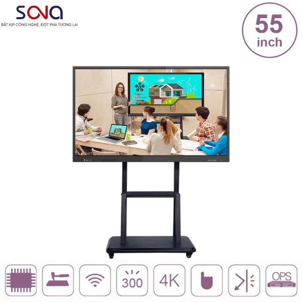 Màn hình tương tác Hòa Bình 55 inch giá rẻ nhất