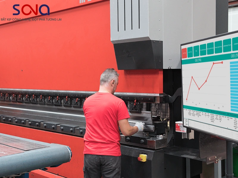 màn hình tương tác nhà máy