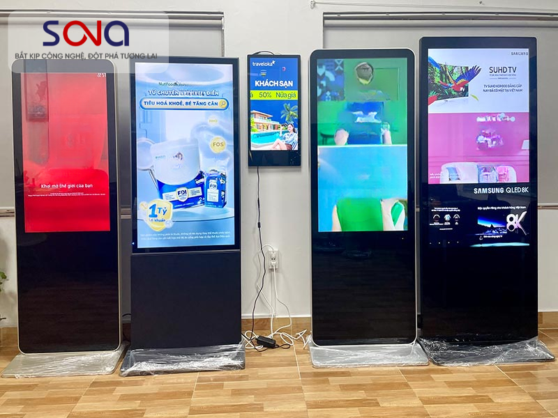 Màn hình quảng cáo ở công viên nước