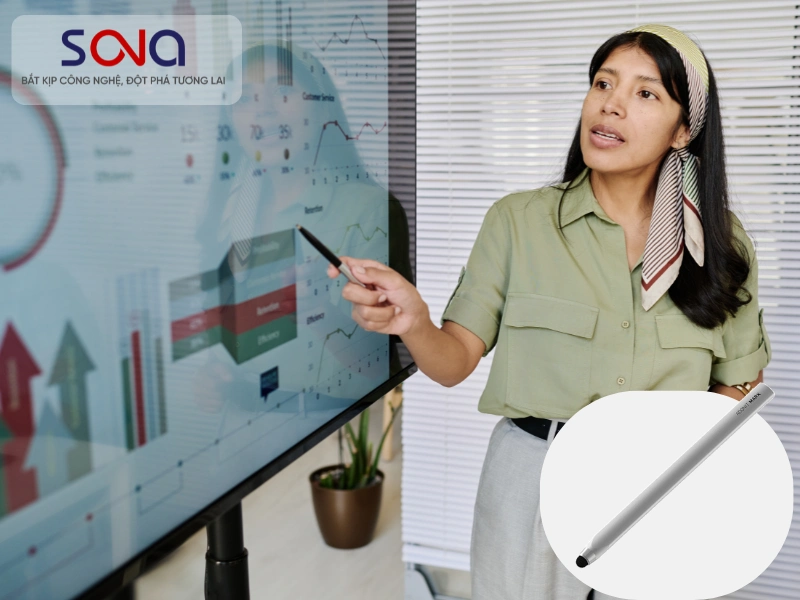 Cách sử dụng màn hình tương tác bằng bút cảm ứng