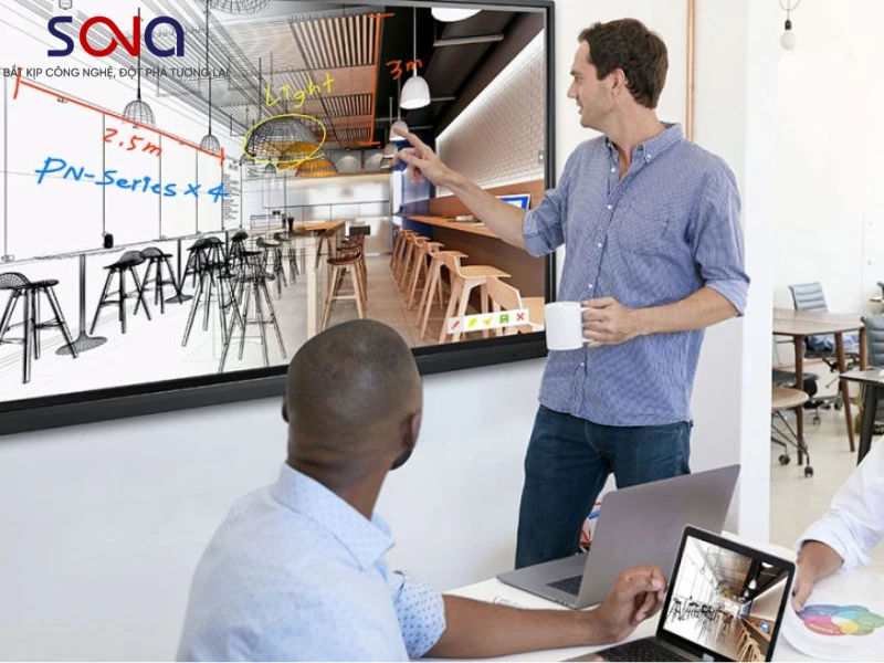 màn hình tương tác công ty kiến trúc