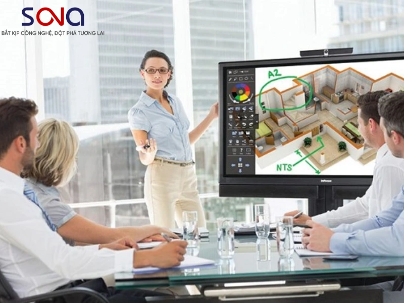 màn hình tương tác công ty kiến trúc