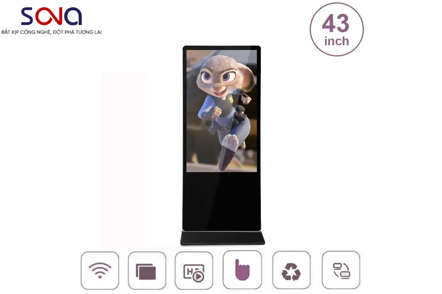 Màn hình quảng cáo chữ A 43 inch