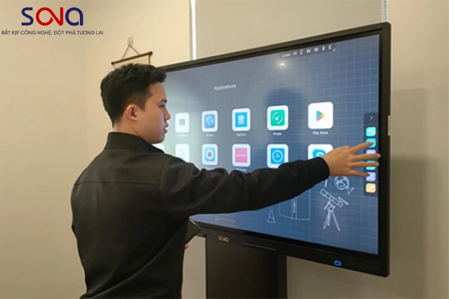 Màn hình tương tác tại Phường Đại Mỗ