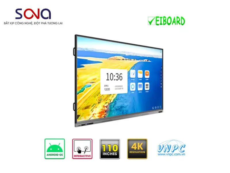 Màn hình tương tác 110 inch 4K- Tích hợp camera và micro