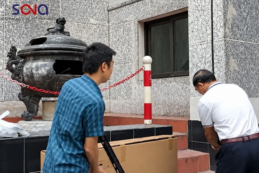 lắp đặt màn hình tương tác cho công ty Á Châu