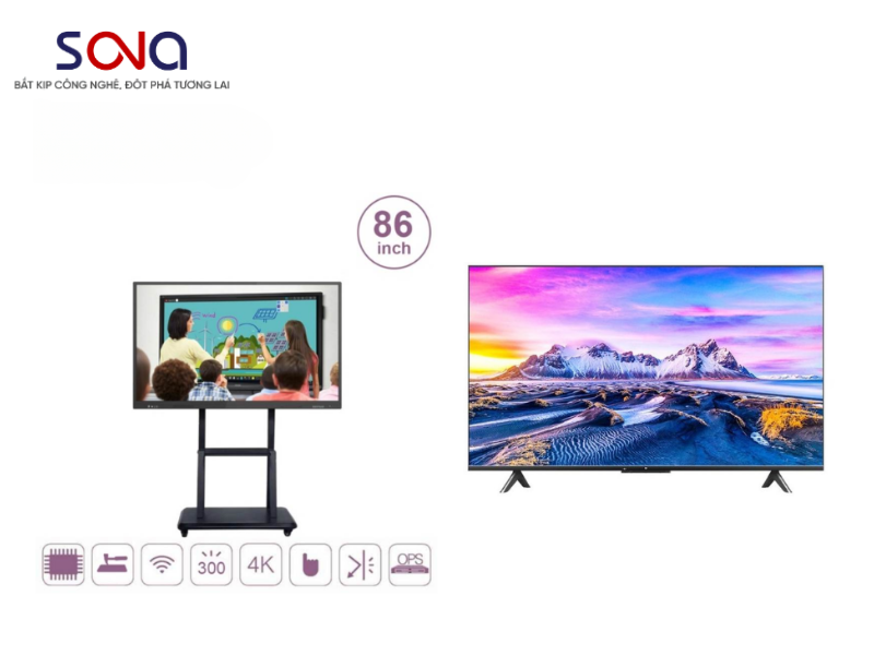 So sánh chi tiết màn hình tương tác và TV thông minh
