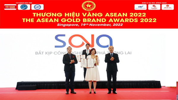 SONA Vào Top 10 Thương Hiệu Vàng ASEAN 2022