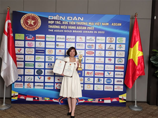 Viethitek Việt Nam nhận giải Top 10 thương hiệu vàng ASEAN 2022