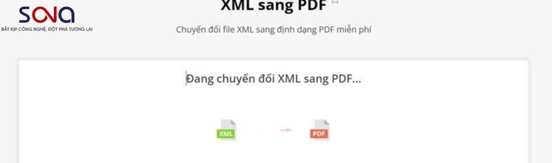 chuyển xml sang pdf